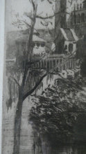 Load image into Gallery viewer, SCOTTISH ART: Rare 1901 GLASGOW INTERNATIONAL EXHIBITION Etching by Susan F. Crawford
