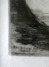 Load image into Gallery viewer, SCOTTISH ART: Rare 1901 GLASGOW INTERNATIONAL EXHIBITION Etching by Susan F. Crawford
