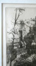 Load image into Gallery viewer, SCOTTISH ART: Rare 1901 GLASGOW INTERNATIONAL EXHIBITION Etching by Susan F. Crawford
