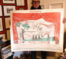 Load image into Gallery viewer, 1980s DAVID HOCKNEY &quot;A Rake&#39;s Progress&quot; Poster for &quot;An Exhibition of Costume Drawings at the Ashmolean Museum&quot;
