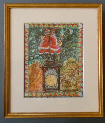 Scottish Art: Collector's Item ROBIN PHILIPSON Vintage SIGNED Lithograph Christmas Card. Early 1970s