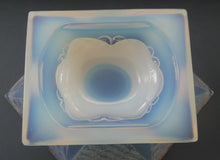 Load image into Gallery viewer, LARGE 1930s Art Deco ETLING Glass Decorative Bowl or Vase. Hexagonal Shape with Cute  
