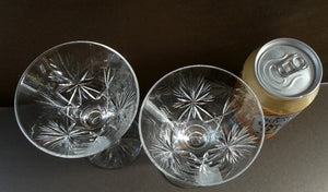 Pair of Edinburgh Crystal Small Cocktail or Sherbet Glasses