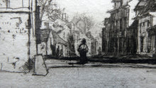 Load image into Gallery viewer, SCOTTISH ART: 1899 D.Y. Cameron Pencil Signed Etching &quot;A Norman Village&quot; (1904)
