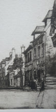 Load image into Gallery viewer, SCOTTISH ART: 1899 D.Y. Cameron Pencil Signed Etching &quot;A Norman Village&quot; (1904)
