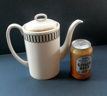 Load image into Gallery viewer, Stylish 1970s SUSIE COOPER for WEDGWOOD. Complete Bone China Coffee Set. COLOSSEUM Pattern
