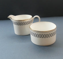 Load image into Gallery viewer, Stylish 1970s SUSIE COOPER for WEDGWOOD. Complete Bone China Coffee Set. COLOSSEUM Pattern
