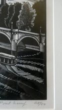 Load image into Gallery viewer, Ethelbert White (1891-1972). Wood Engraving of the Pont Neuf, Paris (c 1925). Signed in Pencil
