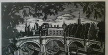 Load image into Gallery viewer, Ethelbert White (1891-1972). Wood Engraving of the Pont Neuf, Paris (c 1925). Signed in Pencil
