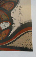 Load image into Gallery viewer, CANADIAN ART: Joshim Kakegamic (1952 - 1993). Acrylic Painting on board. Entitled &quot;Lazy Bear&quot;
