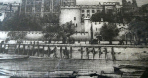 MORTIMER MENPES (1855 - 1938) The Tower of London (1900). Etching and Drypoint. Pencil Signed