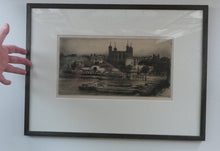 Load image into Gallery viewer, MORTIMER MENPES (1855 - 1938) The Tower of London (1900). Etching and Drypoint. Pencil Signed
