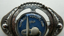 Load image into Gallery viewer, Rare 1930s World&#39;s Fair Souvenir. Silver Brooch for New York World&#39;s Fair 1939
