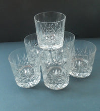 Load image into Gallery viewer, SET OF SIX. Edinburgh Crystal Large Old Fashioned Whisky Tumblers. LOMOND PATTERN 3 1/4 inches
