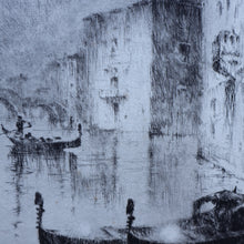 Load image into Gallery viewer, 1920s Original Etching by Sydney Mackenzie Litten (1887 - 1949). The Betrothal, Venice
