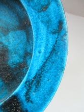 Load image into Gallery viewer, Vintage Bruno Gambone Blue Glaze Stoneware Bowl Signed
