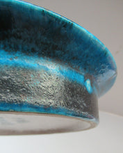 Load image into Gallery viewer, Vintage Bruno Gambone Blue Glaze Stoneware Bowl Signed
