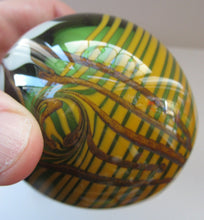 Load image into Gallery viewer, CHRIS BUZZINI 1977 Art Glass Paperweight for Bridgeton Studio, American
