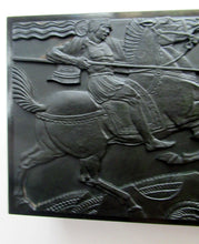 Load image into Gallery viewer, 1930s Art Deco Elo Ware Cigar Box. Persian Warrior on Horseback
