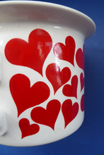 Load image into Gallery viewer, GUSTAVSBERG, Sweden. Rare 1960s Massive Oversized Cup with Red Love Hearts Decoration
