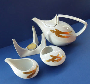 Friesland Porcelain Teaset. Golden Dream Decoration