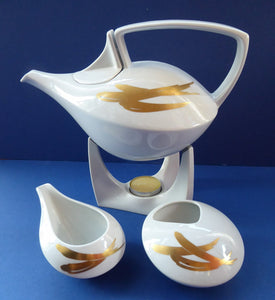 Friesland Porcelain Teaset. Golden Dream Decoration