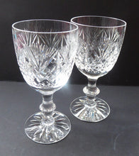 Load image into Gallery viewer, Pair of Vintage 1980s EDINBURGH CRYSTAL Glasses. Iona Pattern. Height: 5 1/4 inches
