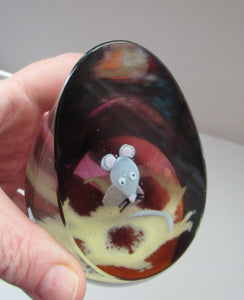 RARE SCOTTISH PAPERWEIGHT: Vintage Caithness Paperweight: WEE MOUSE.  Possibly a Unique Issue