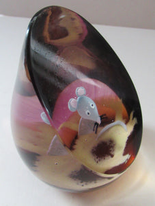 Early Caithness Glass Paperweight Little Mouse