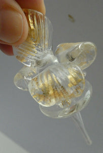 Vintage Murano Glass Perfume Bottle with Fancy Stopper