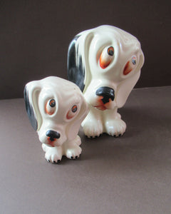 1930s Crown Devon. Pair of Dog Figures Desmond