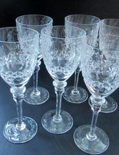 Load image into Gallery viewer, Set of Six Rogaska Long Stemmed Glasses Red Wine Crystal
