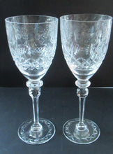 Load image into Gallery viewer, Rogaska Tall Red Wine Crystal Glasses Queen Pattern Vintage
