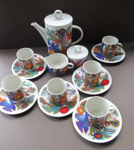 Villeroy and Boch Acapulco Full Coffee Set Vintage