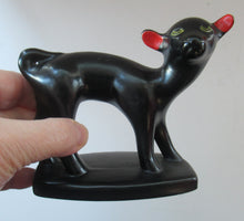 Load image into Gallery viewer, 1950s Italian Ceramic Figurine of a Black Lamb
