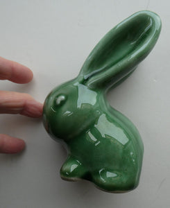 1930s Denby Green Cottonwool Tail Rabbit