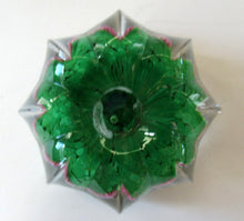 Load image into Gallery viewer, 1970s Scottish Paperweight Strathearn Glass Green Star Shape
