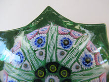 Load image into Gallery viewer, 1970s Scottish Paperweight Strathearn Glass Green Star Shape
