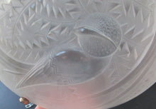 Load image into Gallery viewer, Art Deco Shade. P D&#39;avesn France Signed Glass Plaffonier with Bird Decoration
