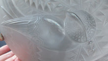 Load image into Gallery viewer, Art Deco Shade. P D&#39;avesn France Signed Glass Plaffonier with Bird Decoration
