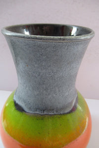 1960s West German Pottery Vase. Dumler and Breiden. Fat Lava