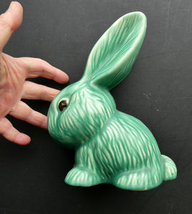 Vintage 1930s Flaxman Wade Heath Green Rabbit 7 1/2 inches