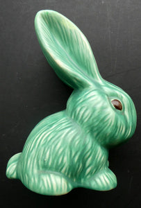 Vintage 1930s Flaxman Wade Heath Green Rabbit 7 1/2 inches