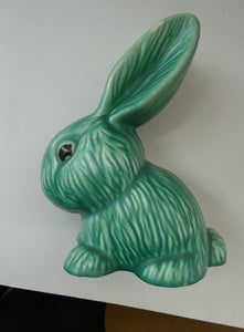 Vintage 1930s Flaxman Wade Heath Green Rabbit 7 1/2 inches