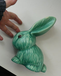 Vintage 1930s Flaxman Wade Heath Green Rabbit 7 1/2 inches