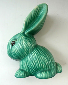 Vintage 1930s Flaxman Wade Heath Green Rabbit 7 1/2 inches