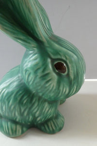 Vintage 1930s Flaxman Wade Heath Green Rabbit 7 1/2 inches