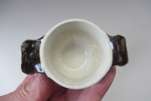 Load image into Gallery viewer, Rare 1920s Mak Merry Miniature Lug Handle Pot or Quaich Prunus Flowers
