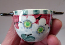 Load image into Gallery viewer, Rare 1920s Mak Merry Miniature Lug Handle Pot or Quaich Prunus Flowers
