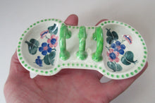 Load image into Gallery viewer, 1920s Mak Merry Makmerry Toast Rack with Floral Decoration
